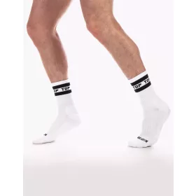 Fetisch-Halbsocken – Oberteil mit Inschrift