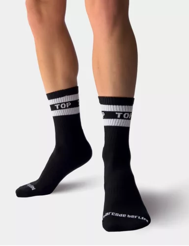 Fetisch-Halbsocken – Oberteil mit Inschrift