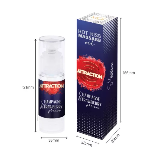 MASSAGEÖL-ATTRAKTION CHAMPAGNER-ERDBEERE 50 ML