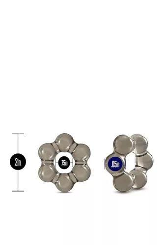 BLEIB HART DICKE PERLE SCHWANZ RING SCHWARZ