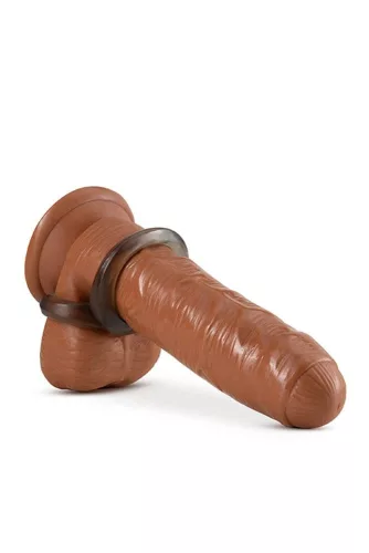 BLEIB HART PENISRING UND KUGELGURT SCHWARZ