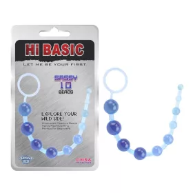 Weiche Analperlen Blau