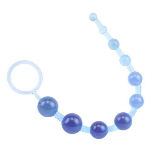 Weiche Analperlen Blau