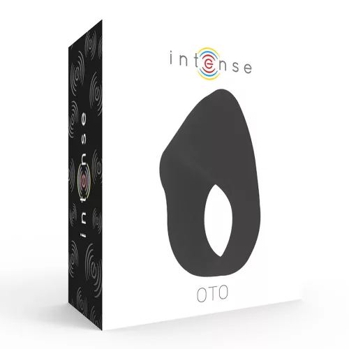 INTENSE - OTO BLACK ÚJRATÖLTHETŐ VIBRÁTOR GYŰRŰ