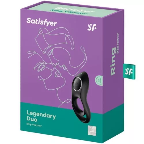 SATISFYER – LEGENDÁS DUO RING VIBRATOR BLACK