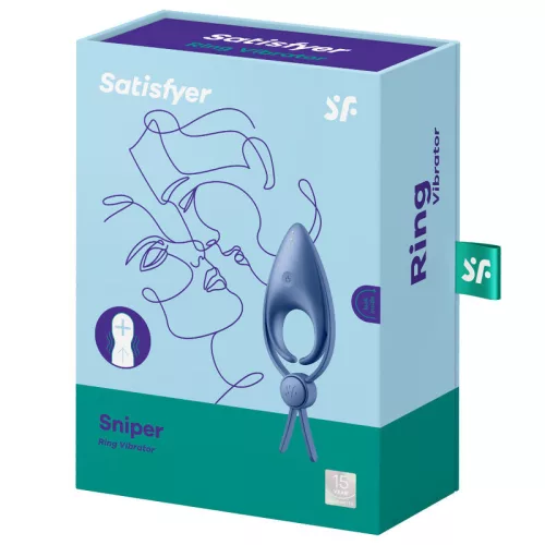 SATISFYER - MESTERLÖVÉSZ GYŰRŰ VIBRÁTOR KÉK
