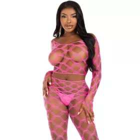 LEG AVENUE - TOP & LEGGINS HARDCORE FUKSIA
