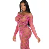 LEG AVENUE - TOP & LEGGINS HARDCORE FUKSIA