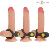 INTENSE - ALEX VIBRÁTOR DOUBLE PENIS RING 10 VIBRATIONS BLACK
