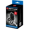 PRETTY LOVE - SZENVEDÉLYES GYŰRŰ, DUPLA REZGŐ GYŰRŰ + CLITORIS STIMULATOR BLACK