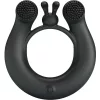 PRETTY LOVE - DAHLIA VIBRÁLÓ GYŰRŰ + CSIKLÓS STIMULÁTOR 12 REZGÉS FEKETE