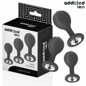 ADDICTED TOYS - 3 ANÁLIS DUGÓ SZILIKON KÉSZLET ÉKSZERREL
