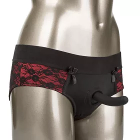   CALEXOTICS - BOTRÁNY KÉSZLET ÁGYÉK NÉLKÜLI BUGYI, DILDÓVAL L/XL MÉRETŰ.