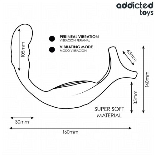 ADDICTED TOYS - DUAL PROSTATA-GYŰRŰS FOGSZABÁLYZÓ