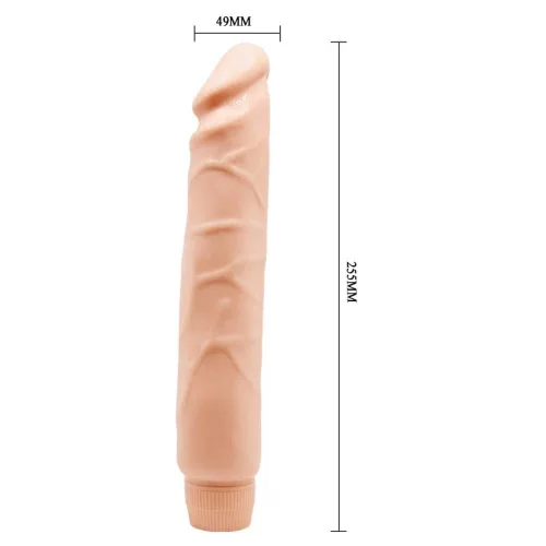 Tragbarer Buchse Realistischer Mehrgeschwindigkeits-Vibrator 10"