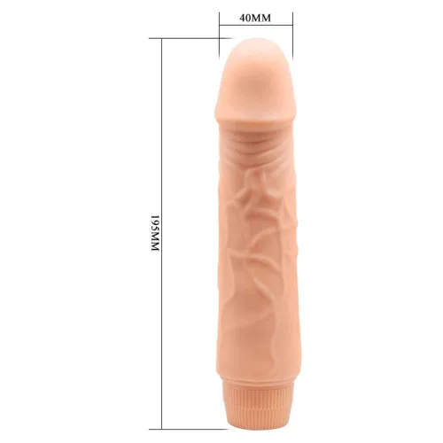 Tragbarer Jeff Realistischer Mehrgang-Vibrator 7,6"