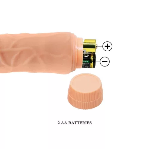 Tragbarer Jeff Realistischer Mehrgang-Vibrator 7,6"