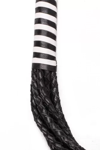 8 Tail Polish Leather Flogger 22 Zoll