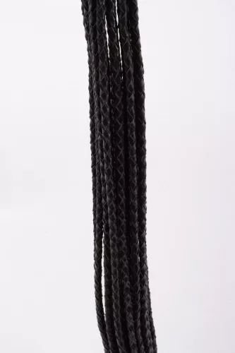Kid Handle Kid Leather Geflochtene Schwänze Schwarz