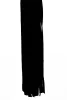 Flogger mit metallischem Ledergriff und Wildleder-Tails schwarz 18"