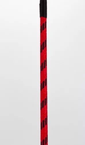 Nylon-Stick mit Neonstreifen und Goat Kid Leder-Griff Nubuckleder-Oberseite Rot