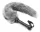 Whip for Caress – érzéki korbács, 45 cm szürke