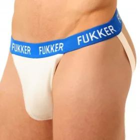   Fukker Jockstrap – stílusos fehér-kék fehérnemű férfiaknak