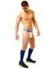 Fukker Jockstrap – stílusos fehér-kék fehérnemű férfiaknak