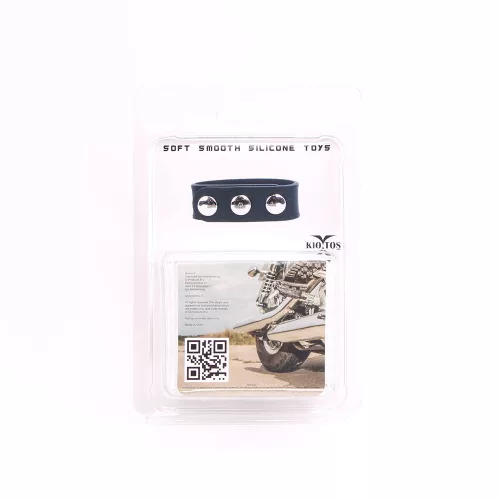 Prémium szilikon péniszgyűrű 3 patenttal, 15 mm