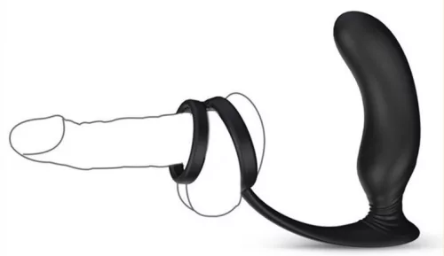 Lanco – vibráló plug és péniszgyűrű kombináció