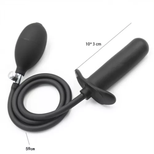 Felfújható análplug – kényeztető vibráció 10 x 2,5 cm