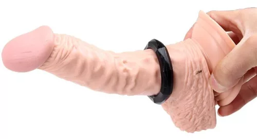 Cadiluck – 2 db prémium fekete péniszgyűrű szett