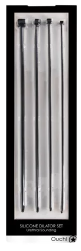 Urethral Sounding – fekete intim tágító készlet