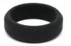Silicone Cockring – puha, 18 mm-es férfi gyűrű, fekete