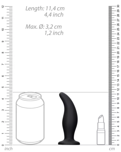 Curve – prémium szilikon anál dugó 11 x 3,7 cm