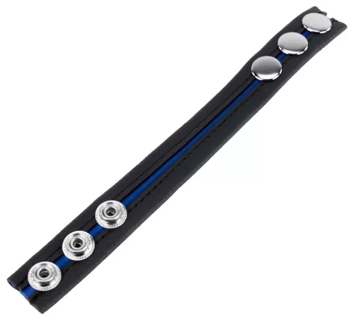 Prémium bőrszűkítő gyűrű – három nyomás, fekete-kék