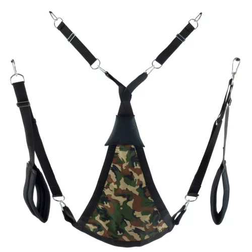 Dreieckiger Stoff-Sling – komplettes Camouflage-Set