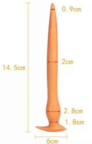 Eel S – elegáns hosszú anális dugó 23 x 2,8 cm