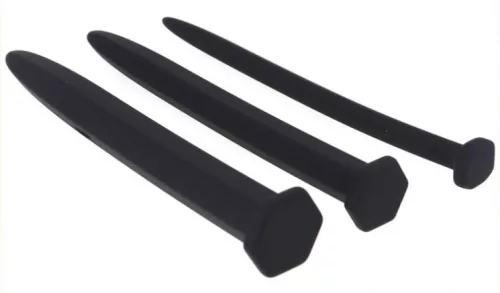 Hexagon – 3 db szilikon urethra kúp (15 cm, 8-12-16 mm)