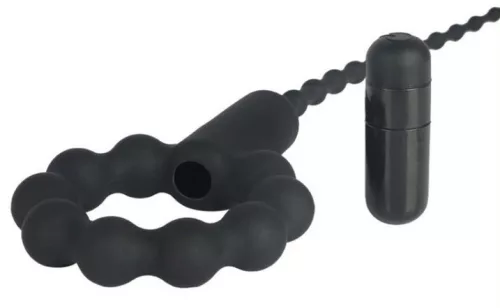 Vibráló húgycsőpálca O-gyűrűvel – 17,5 cm, 3-8 mm átmérő