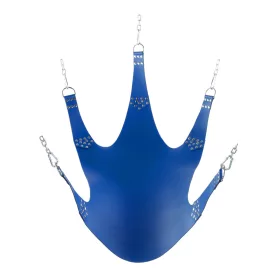 Ledergeschirr – 5 Befestigungspunkte, blaue Farbe