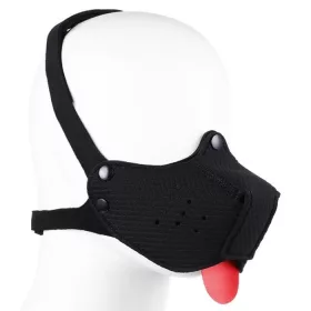   Neoprene Puppy Black – prémium fekete szájkosár nyelvvel