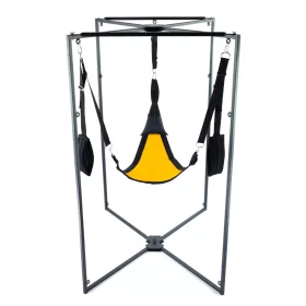 Kit Sling Tissu Triangle – prémium fekete-sárga hám