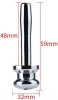 Hollow Penis Plug 5cm – üreges pénzplug 9mm átmérővel