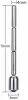 Urethral Jewel – vékony kék gyöngy, 6 cm hosszú, 4 mm átmérőjű
