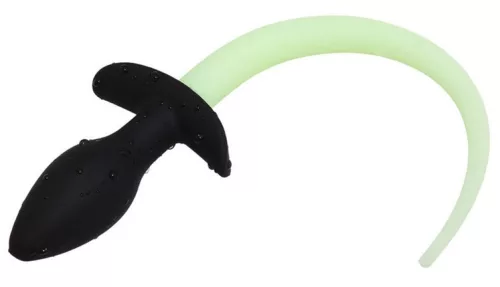 Luminous Puppy Tail – világítós farokdugó 8 x 3,2 cm