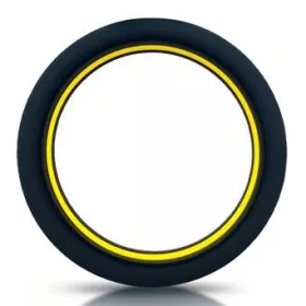   Beast Ring – prémium szilikon péniszgyűrű 36 mm, fekete-sárga