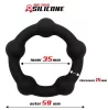 Silicone Cockring – elegáns fekete péniszgyűrű 35mm