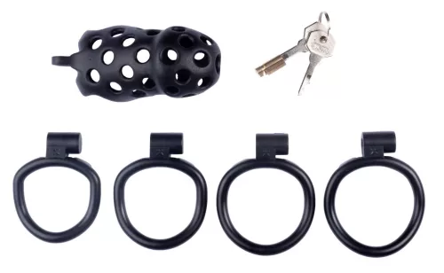 Dotty XL – prémium férfi zár alagút 10 x 4 cm, fekete