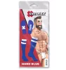 Hard SneakXX – divatos, kék-fehér magas zokni
